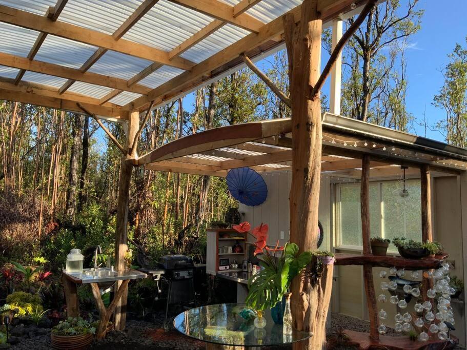 Exotic Garden Cottage At Amazing Volcano Fissure Mountain View エクステリア 写真